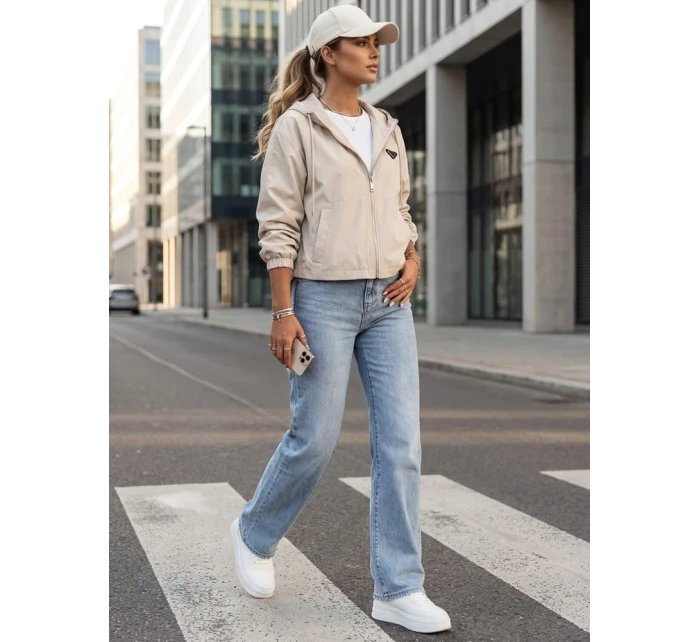 Dámská oversize bunda CATRAL light beige FashionStreet TY4191 Dámská oversize bunda CATRAL light beige FashionStreet TY4191