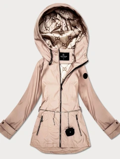 Damska kurtka z łańcuszkiem Goodlookin beżowa (KK6021-2)