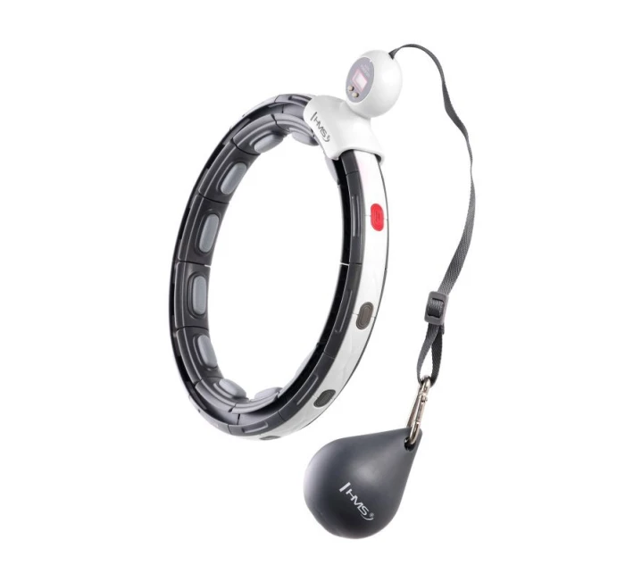 HHM15 HULA HOP ČERNÁ S MAGNETEM A ZÁVAŽÍM + POČÍTADLO HMS