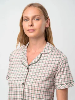 Kostkovaná noční košile –   model 18362917 - Vamp