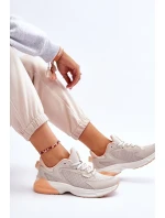 Pohodlné sportovní boty Memory Foam System Big Star model 21611874 Béžove - Big Star Shoes Pohodlné sportovní boty Memory Foam System Big Star model 21611874 Béžove - Big Star Shoes