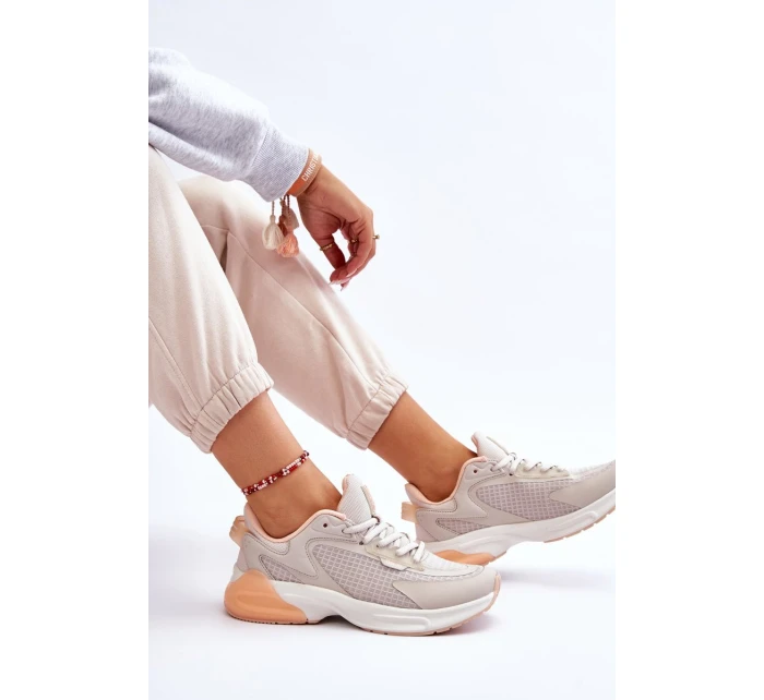 Pohodlné sportovní boty Memory Foam System Big Star model 21611874 Béžove - Big Star Shoes Pohodlné sportovní boty Memory Foam System Big Star model 21611874 Béžove - Big Star Shoes