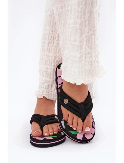 Dámské pěnové žabky Big Star – černé Dámské pěnové žabky Big Star – černé